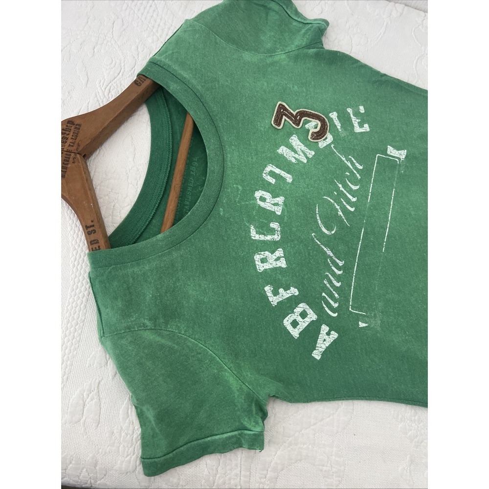 Abercrombie & Fitch Vintage Y2K Baby Tee Fitted Womens Small Vintage Distressed - Picture 6 of 10